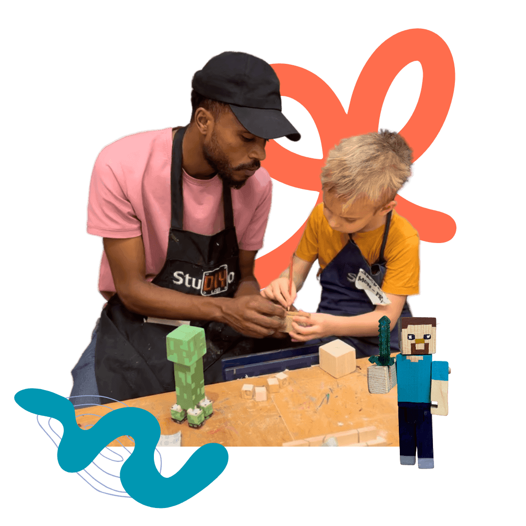 Instructor teaching students