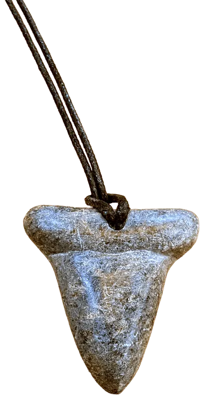 Soapstone Carving – Shark Tooth Pendant