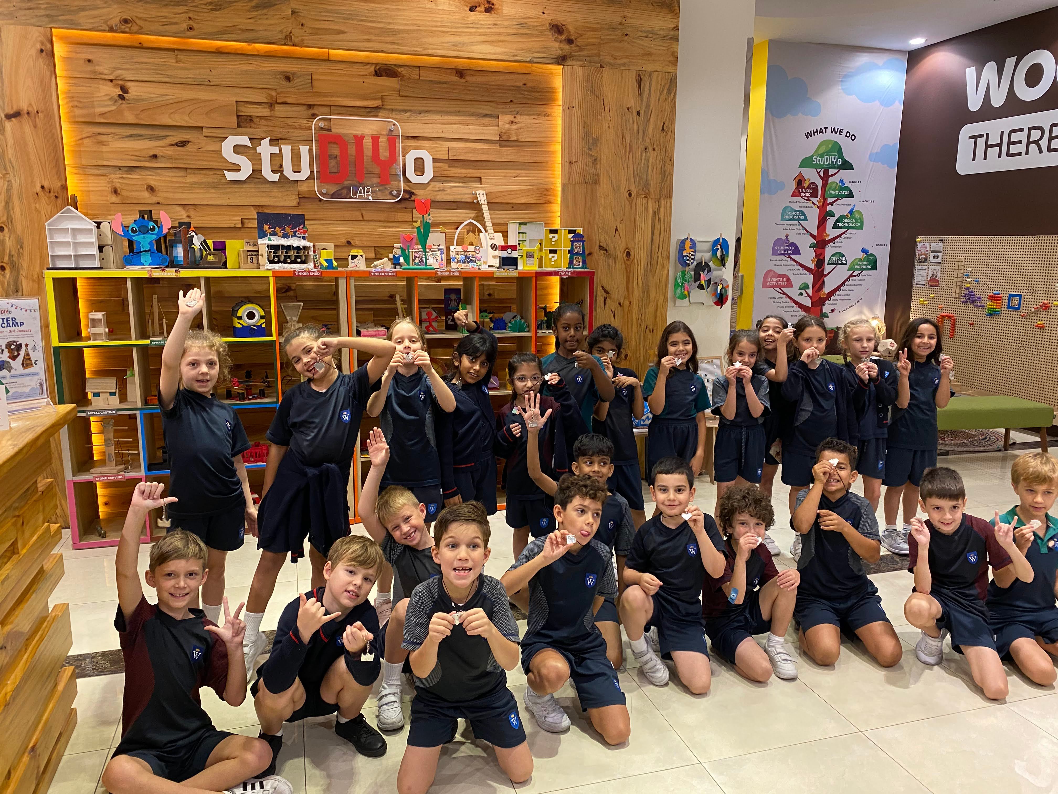 Students with their StuDIYo Lab projects